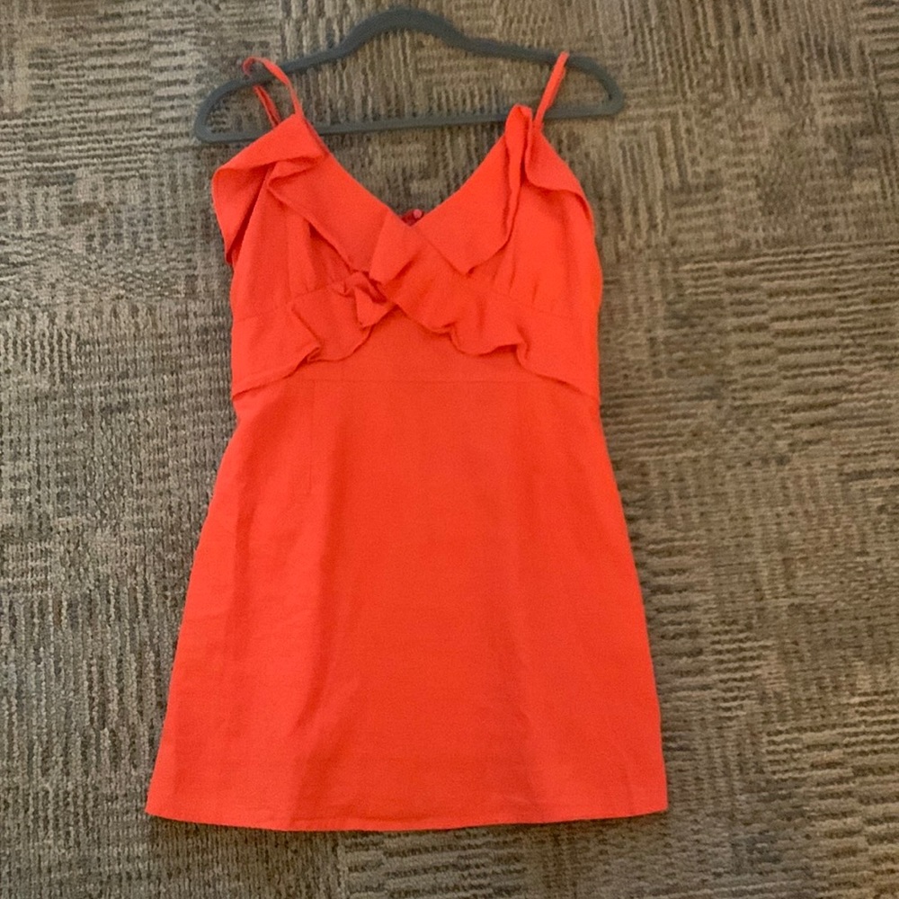 Orange mini dress! Great for formal occasions or casual!